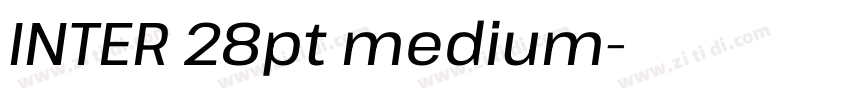 INTER 28pt medium字体转换